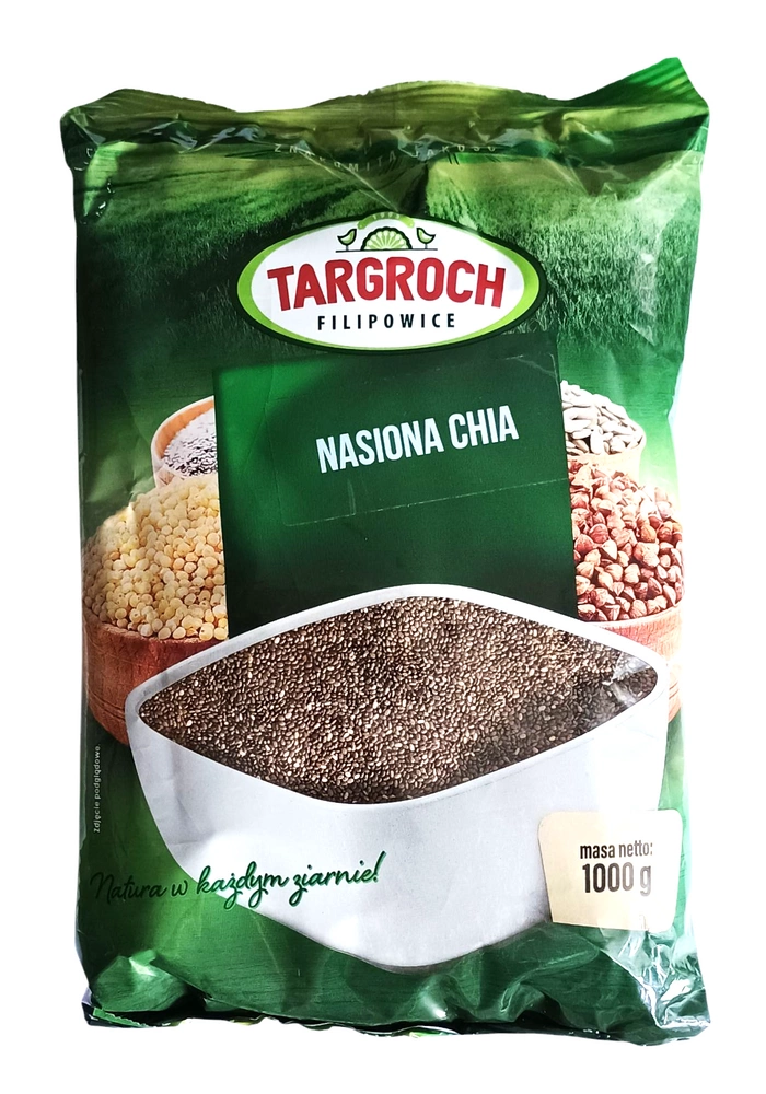 Nasiona chia, szałwia hiszpańska Flowpack 1kg Targroch nasiona chia sklep