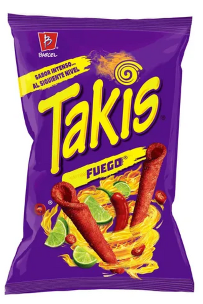 Chrupki kukurydziane Takis Fuego, ogniste 90g