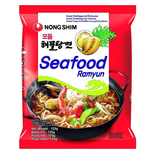 Zupka koreańska Seafood Ramyun 125g Nong Shim TERMIN PRZYDATNOŚCI 27-11-2025