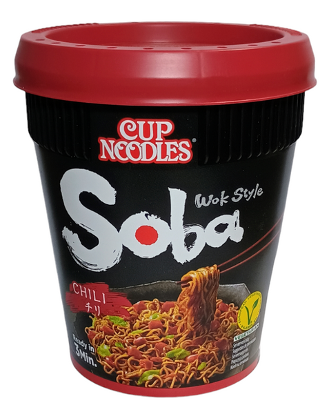 Makaron instant Chilli Soba Cup Wok Style 92g Nissin TERMIN PRZYDATNOŚCI 31-01-2025