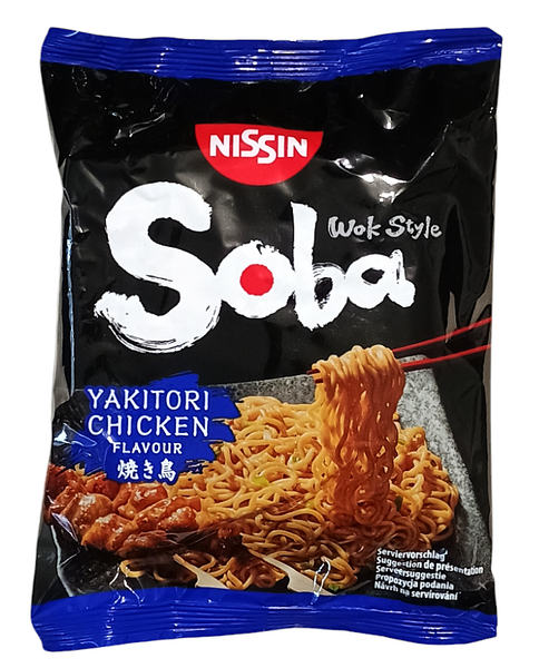 Makaron instant Yakitori Chicken Soba Wok Style Bag 110g Nissin