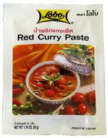 Czerwona pasta curry, Red curry paste 50g Lobo