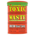 Toxic Waste Red Sour Candy, kwaśne cukierki 42g Candy Dynamics TERMIN PRZYDATNOŚCI 31-10-2025