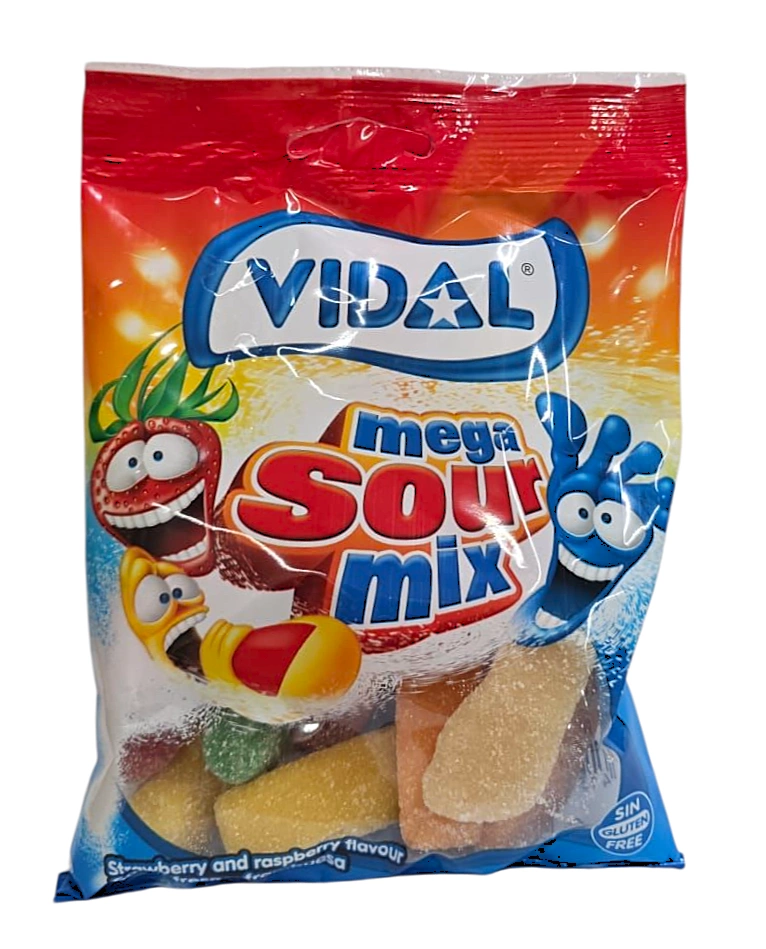 Żelki Mega Sour Mix 90g Vidal Żelki Vidal