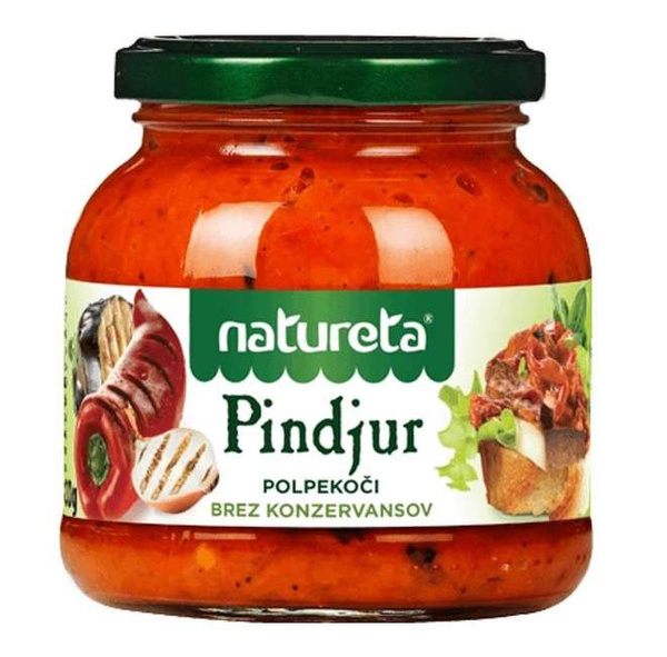 Pindjur półostry, pasta warzywna 300g Natureta 