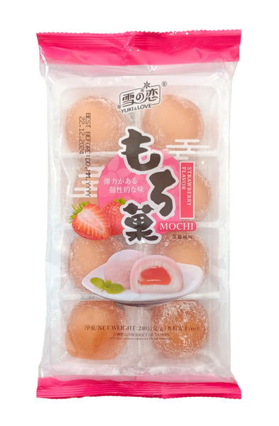 Mochi Strawberry, ciastka z ryżu kleistego 240g Yuki&Love