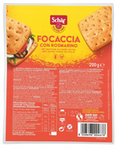 Chleb bezglutenowy z rozmarynem, Focaccia con Rosmarino (3x66g) 200g Schar TERMIN PRZYDATNOŚCI 29-10-2025