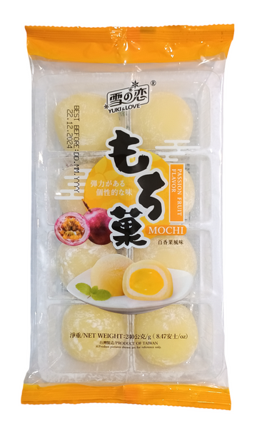 Mochi Passion Fruit, ciastka z ryżu kleistego 240g Yuki&Love