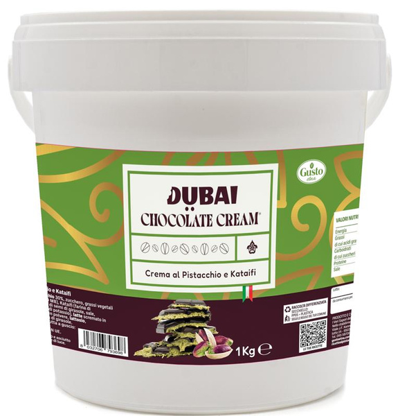Krem, pasta pistacjowa z Kataifi do Czekolady Dubajskiej 1kg Gusto Etna