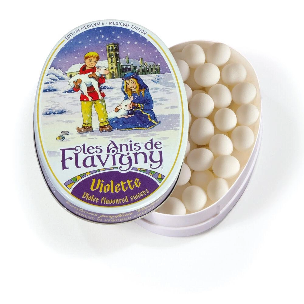 Cukierki anyżowe fiołkowe