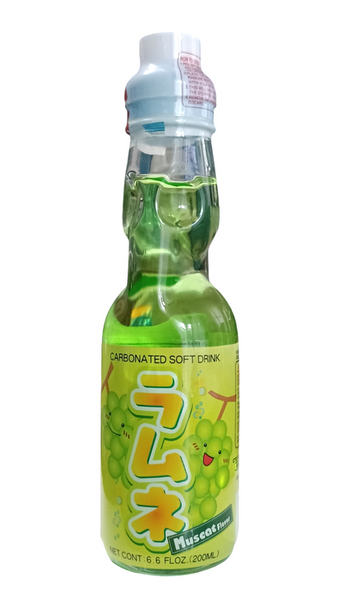 Ramune japońska oranżada, smak winogron Muscat 200ml Hatakosen