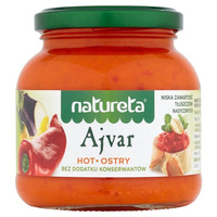 Ajvar ostry, pasta paprykowa 290g Natureta