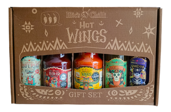 Hot Wings Gift Set (3x155g+2x275g) Mic's Chilli