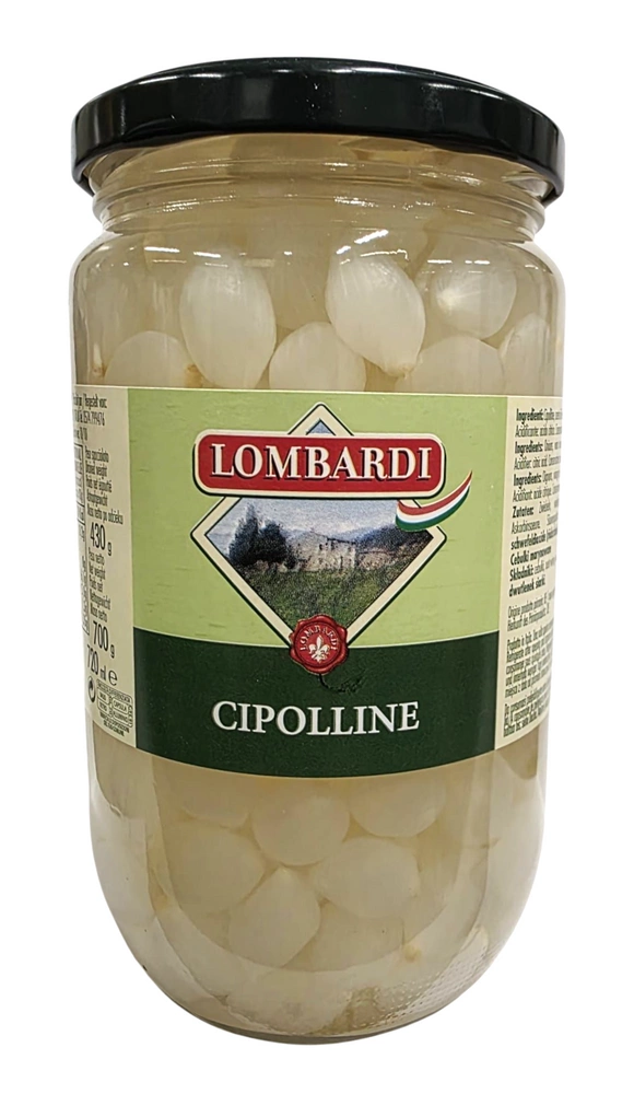 Cebulki marynowane (Cipolline) 720g/430g Lombardi Cipolline