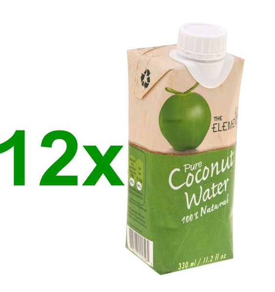 12 x Woda kokosowa, naturalna 330ml The Elements