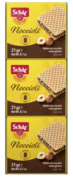 Noccioli, wafelki z kremem z orzechów laskowych (3x21g) 63g Schar