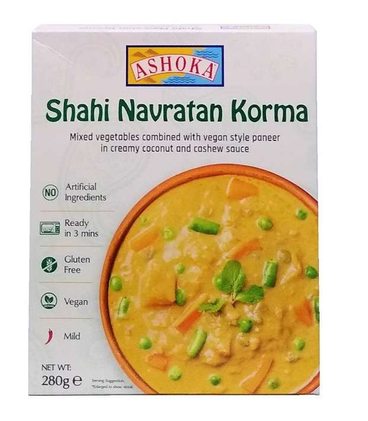 Shahi Navratan Korma danie indyjskie 280g Ashoka TERMIN PRZYDATNOŚCI 31-12-2024