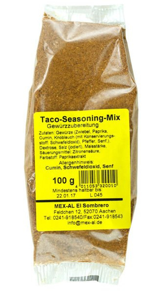 Przyprawa do Taco, Taco Seasoning Mix 100g Mex-Al