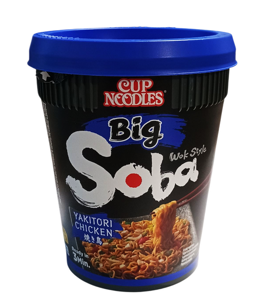 Makaron instant Yakitori Chicken Big Soba Cup Wok Style 113g Nissin