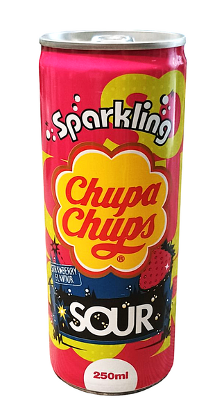 Napój Chupa Chups kwaśna truskawka 250ml 