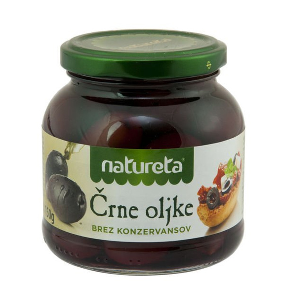 Oliwki czarne z pestką, Kalamata 290g Natureta