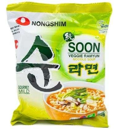 Zupka koreańska Soon Veggie Ramyun, wegańska 112g Nongshim