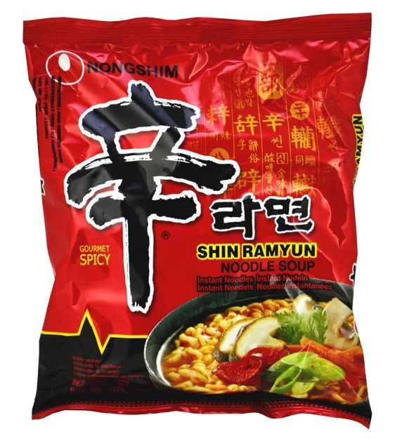 Zupka koreańska Shin Ramyun, instant 120g Nongshim Zupka chińska ostra
