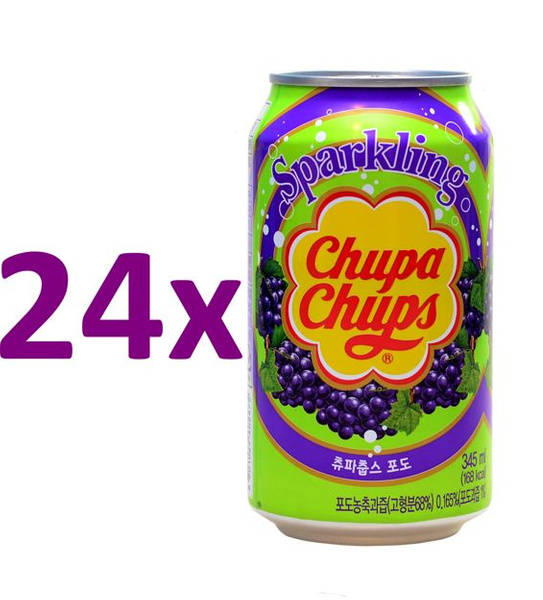 24 x Napój Chupa Chups, winogronowy 345ml 