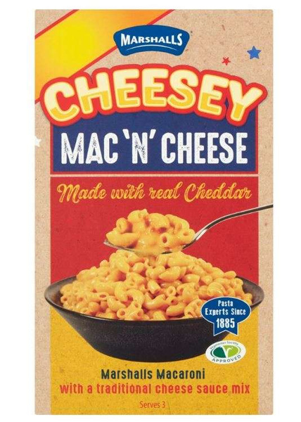 Cheesey Mac 'n' Cheese, makaron z sosem serowym 190g Marshalls 