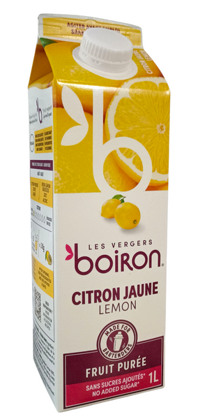 Mus cytrynowy Lemon 100% (8°Bx) pasteryzowany 1L Les Vergers Boiron