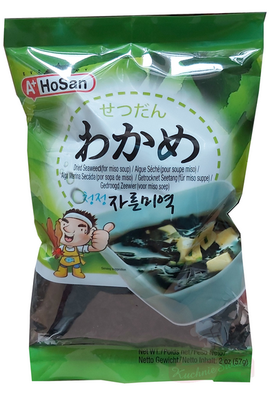 Glony Wakame, cięte, do zupy miso 57g Hosan