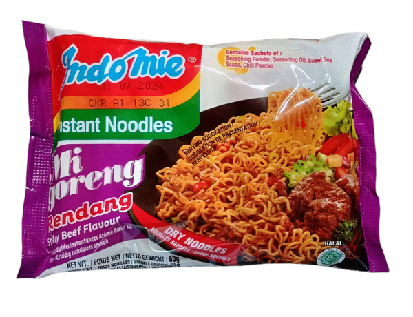 Makaron smażony Mi Goreng Rendang 80g Indomie TERMIN PRZYDATNOŚCI 24-03-2026