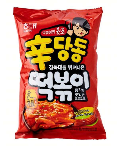 Krakersy, chrupki Tteobokki Sweet&Spicy 110g Haitai