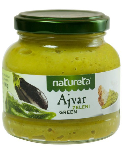 Ajvar zielony, pasta paprykowa 190g Natureta