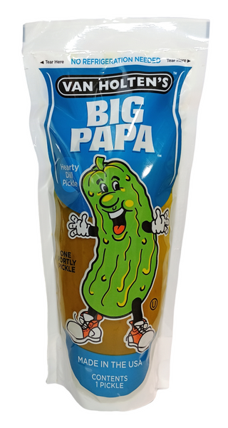 Big Papa Pickle-Hearty Dill Flavour 196g Van Holten's