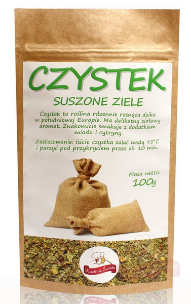 Czystek, suszone ziele 100g KŚ