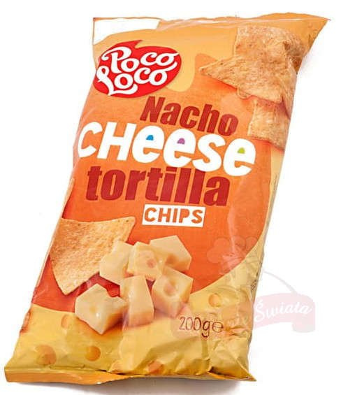 Tortilla chips Nacho Cheese, serowe 200g Poco Loco