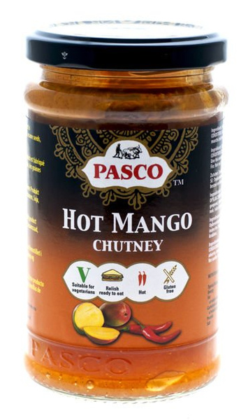 Hot Mango Chutney, słodko-pikantny sos mango 320g Pasco