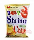 Chipsy, prażynki o smaku krewetkowym 75g Nongshim TERMIN PRZYDATNOŚCI 9-08-2024