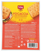 Chleb bezglutenowy z rozmarynem, Focaccia con Rosmarino (3x66g) 200g Schar