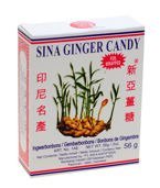 Cukierki imbirowe, rozgrzewające 56g Sina