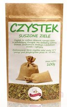 Czystek, suszone ziele 100g KŚ TERMIN PRZYDATNOŚCI 30-09-2024