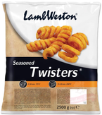 Frytki Seasoned Twisters, sprężynki przyprawione, mrożone 2,5kg LambWeston