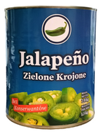 Papryczki Jalapeno zielone, cięte 1,5kg/2,8kg Arriba