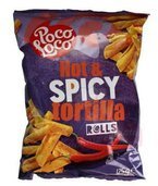 Tortilla Rolls Hot & Spicy, pikantne 125g Poco Loco