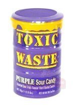 Toxic Waste Purple Sour Candy, kwaśne cukierki 42g Candy Dynamics